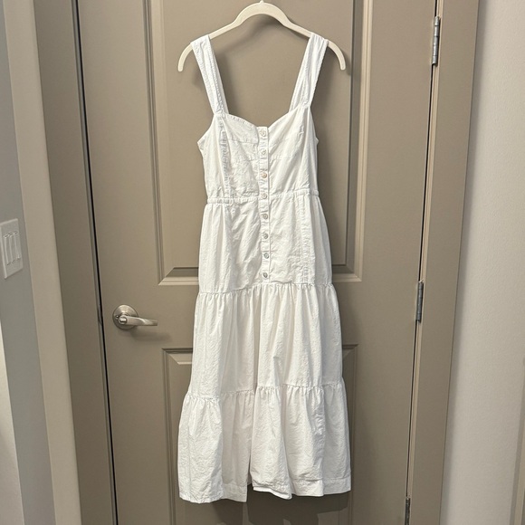 NWOT Madewell Tiered Midi Dress - Picture 3 of 6